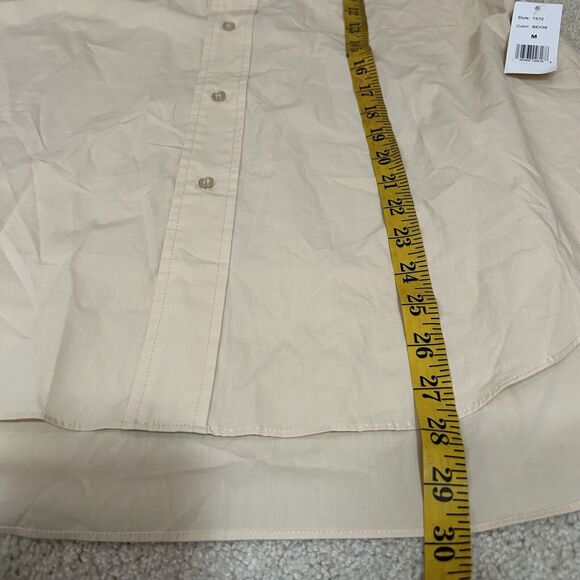 NWT Alexia Admor Amber Shirt Yellow Button Classic Cotton Top Women's Size M - Picture 8 of 9